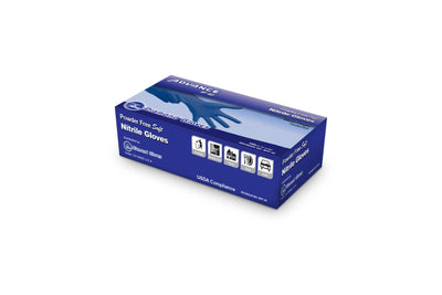 Diamond Gloves IF40 Powder Free Blue Nitrile Gloves 4 mil box 1000