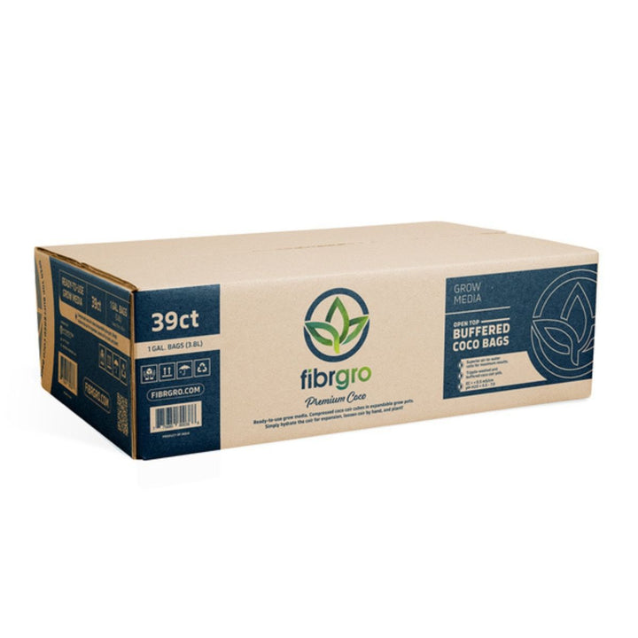 Fibrgro Buffered Open Top Bag 1 Gallon 50% WHC box of 39