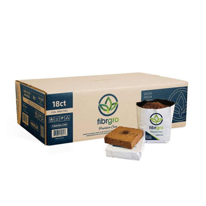 Fibrgro Buffered Open Top Bag 2 Gallon 50% WHC Box of 18