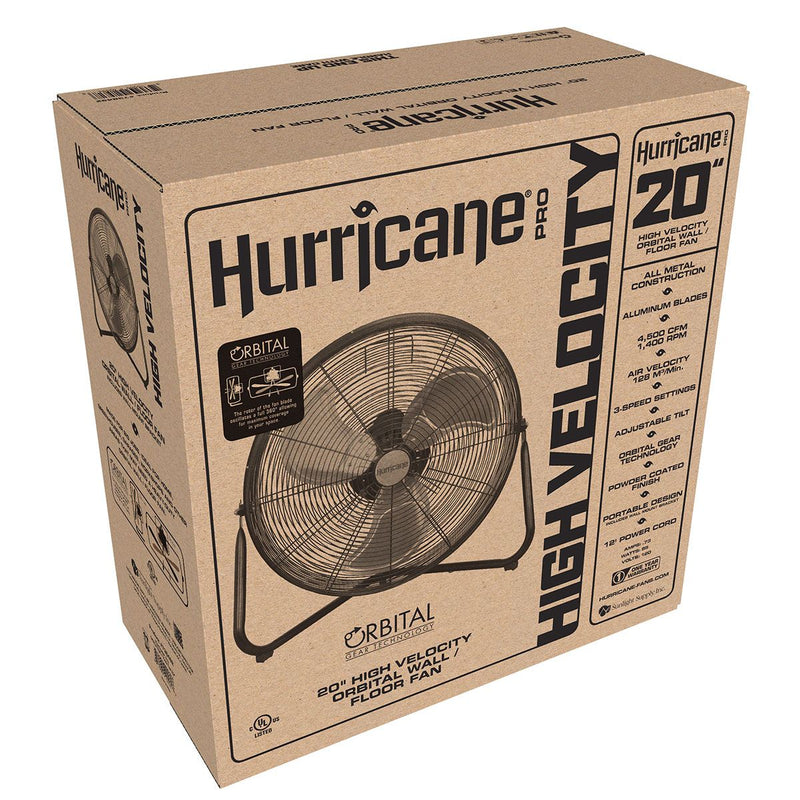 Hurricane Pro Heavy Duty 20" Orbital Floor Fan