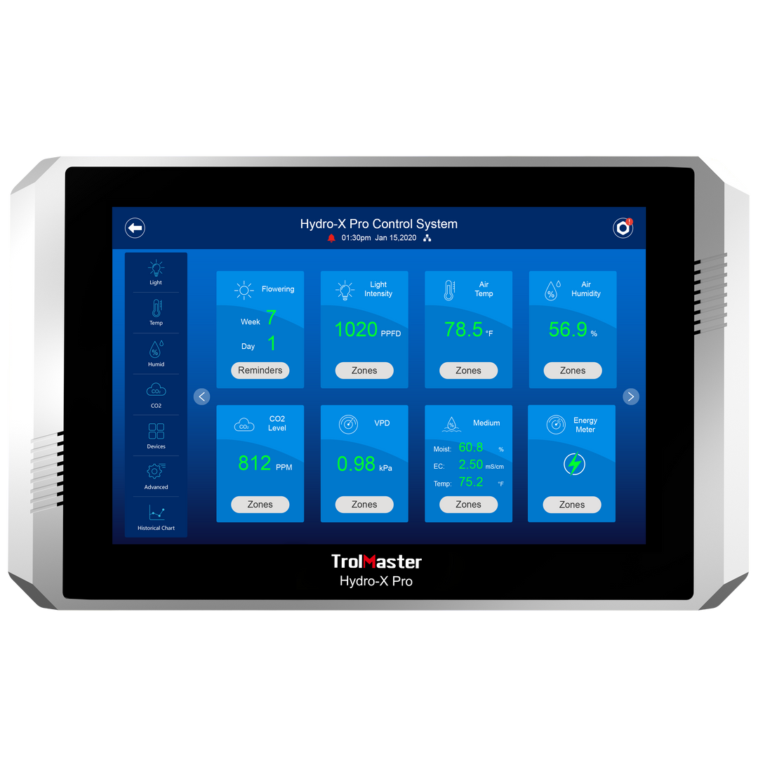 Hydro-X Pro HCS-2 controller for climate and lighting control