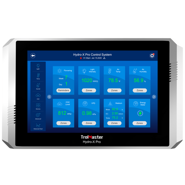 Hydro-X Pro HCS-2 controller for climate and lighting control