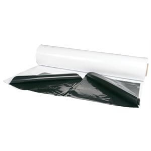 waterproof poly film Black &amp; White 6 Mil