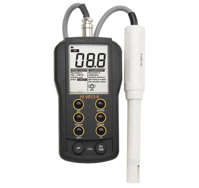 Hanna Hi9813-6n Ph / Tds Portable Meter Water Proof