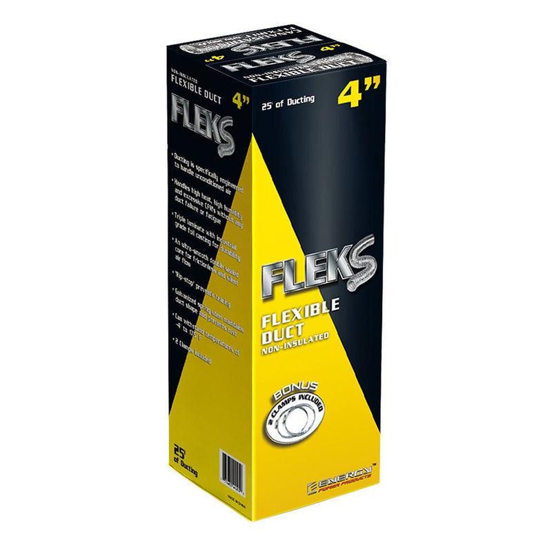 Fleks Ducting Aluminum 25’ W/2 Clamps