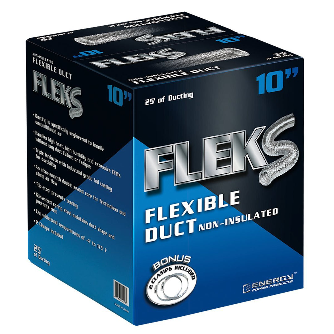 Fleks Ducting Aluminum 25’ W/2 Clamps