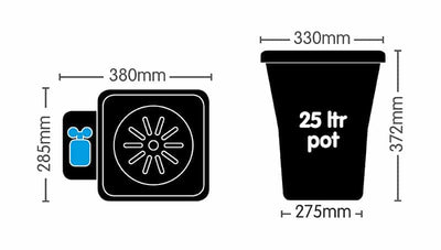 Autopot Pot XL 25L System (with 47ltr Tank and 9mm Pipe)