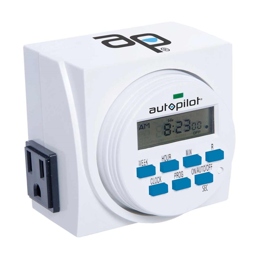 auto-pilot dual digital grounded timer 7 day