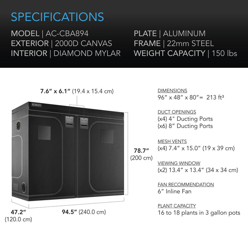 AC Infinity - CLOUDLAB Advance Grow Tent Grow Tent