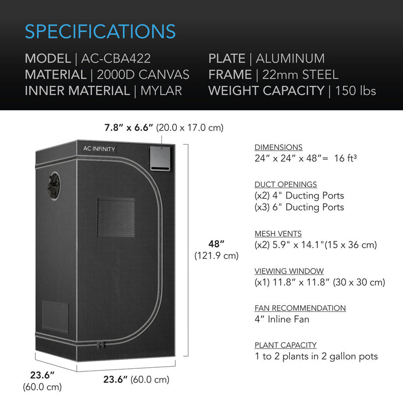 AC Infinity - CLOUDLAB Advance Grow Tent Grow Tent