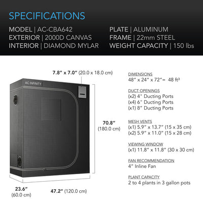 AC Infinity - CLOUDLAB Advance Grow Tent Grow Tent