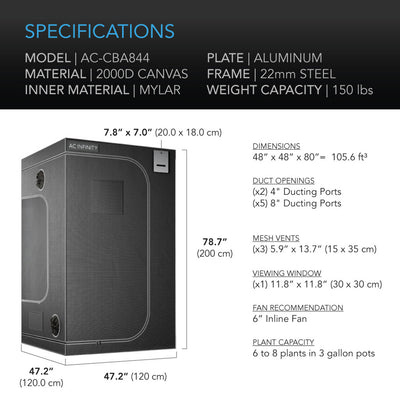 AC Infinity - CLOUDLAB Advance Grow Tent Grow Tent