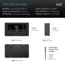 AC Infinity - Temp. and Humidity Fan Controller 67 Bluetooth