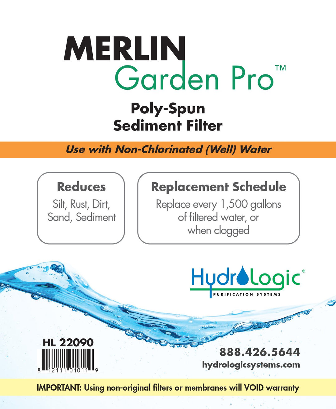 Hydrologic Merlin-Garden Pro Sediment Filter