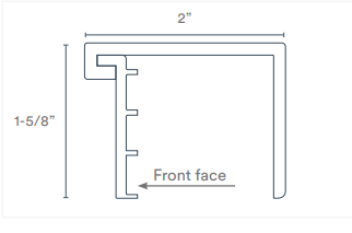 Trusscore - Norlock U Channel trim 2 parts for celling 20&