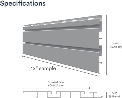 Trusscore White SlatWall 6''  x 96''