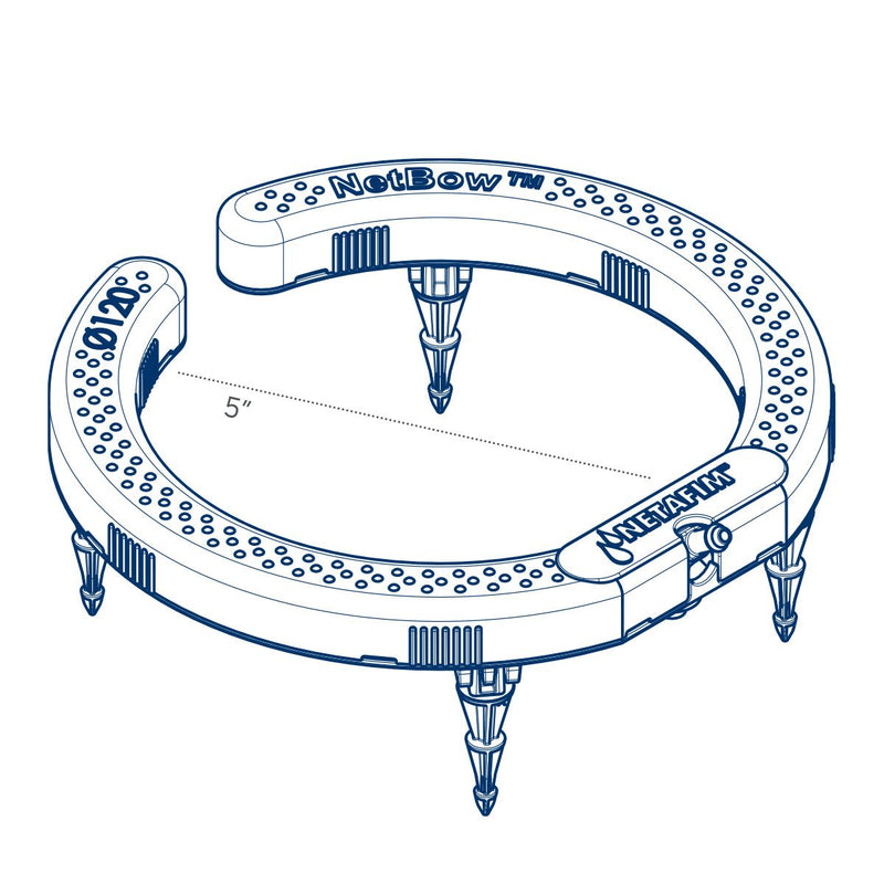 Netafim Netbow Drip Ring 5" 4 Outlets Barb (120/Cs)