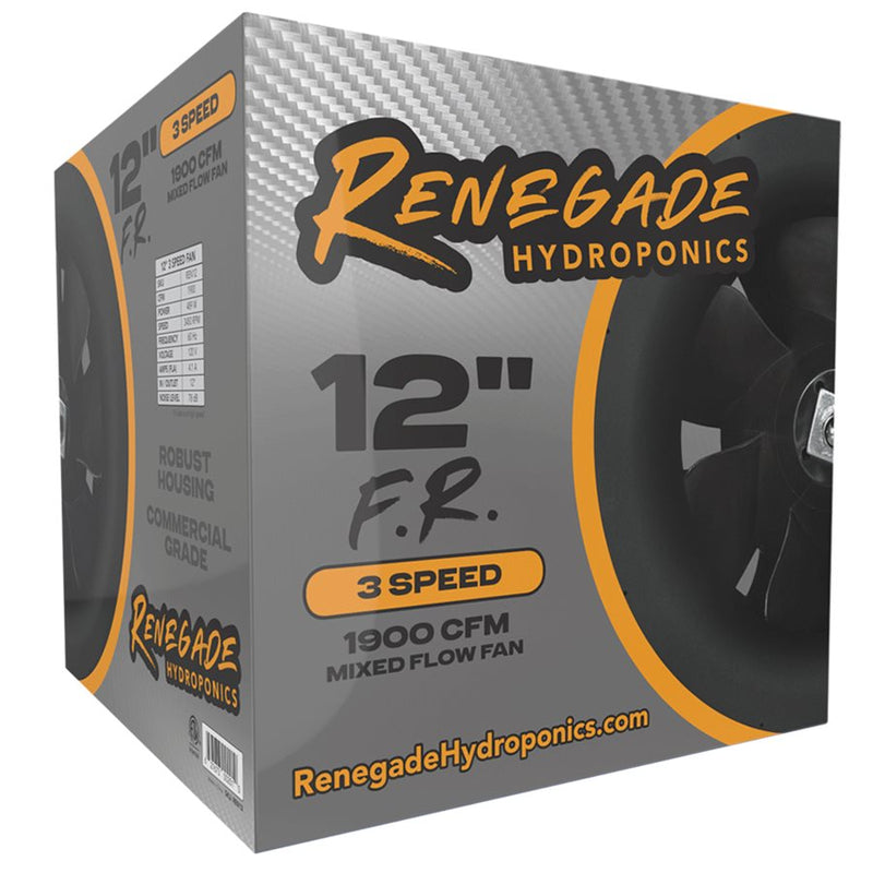 Renegade Hydroponic F.R Induct fan 3 Speed 120v