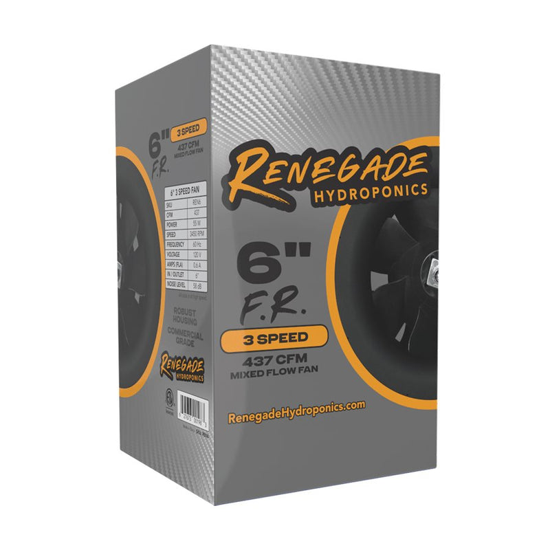 Renegade Hydroponic F.R Induct fan 3 Speed 120v