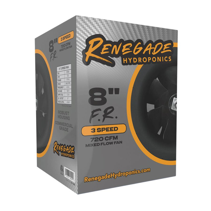 Renegade Hydroponic F.R Induct fan 3 Speed 120v