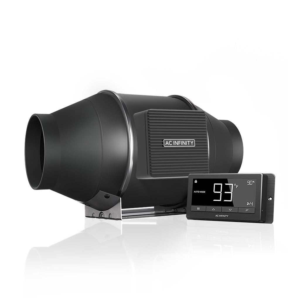 AC Infinity - T-Series CLOUDLINE , Quiet Inline Duct Fan System With Temperature And Humidity 67 Controller