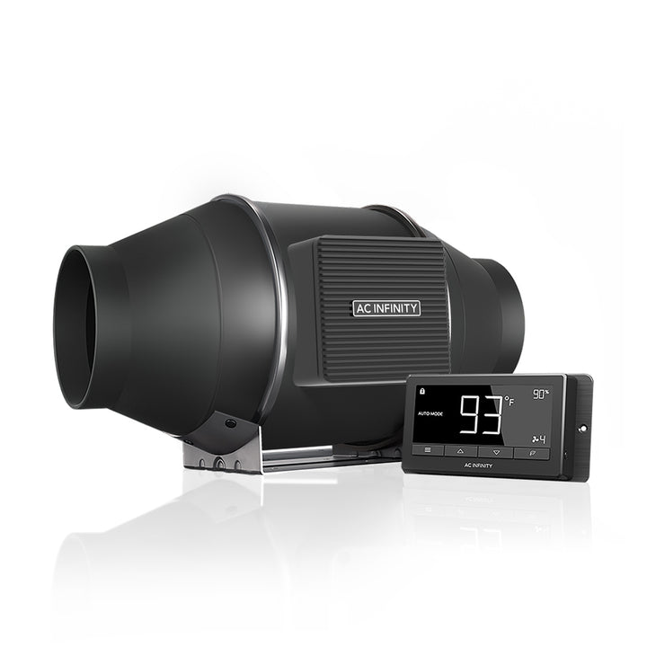 AC Infinity - T-Series CLOUDLINE , Quiet Inline Duct Fan System With Temperature And Humidity 67 Controller