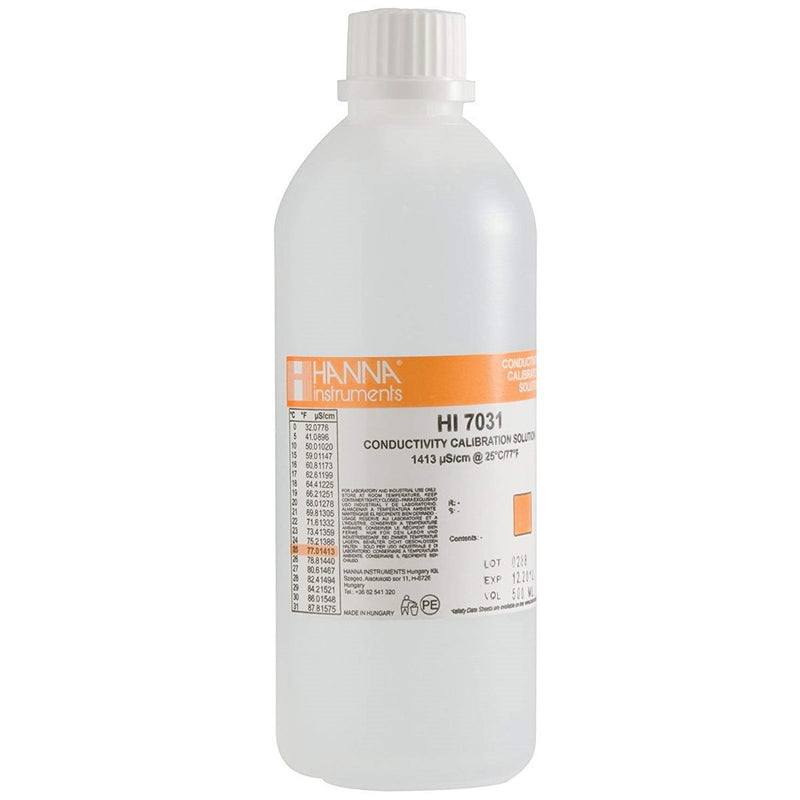 Hanna Hi7031l Conductivity Calibration Solution 1413 500ml