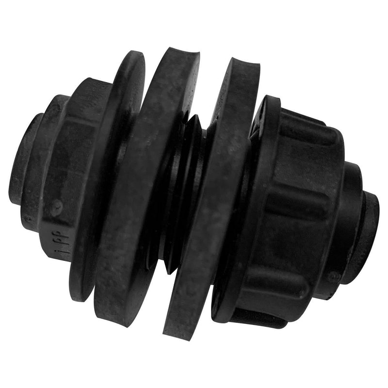 Hydrofogger Bulk Head Union 1 / 4" Black